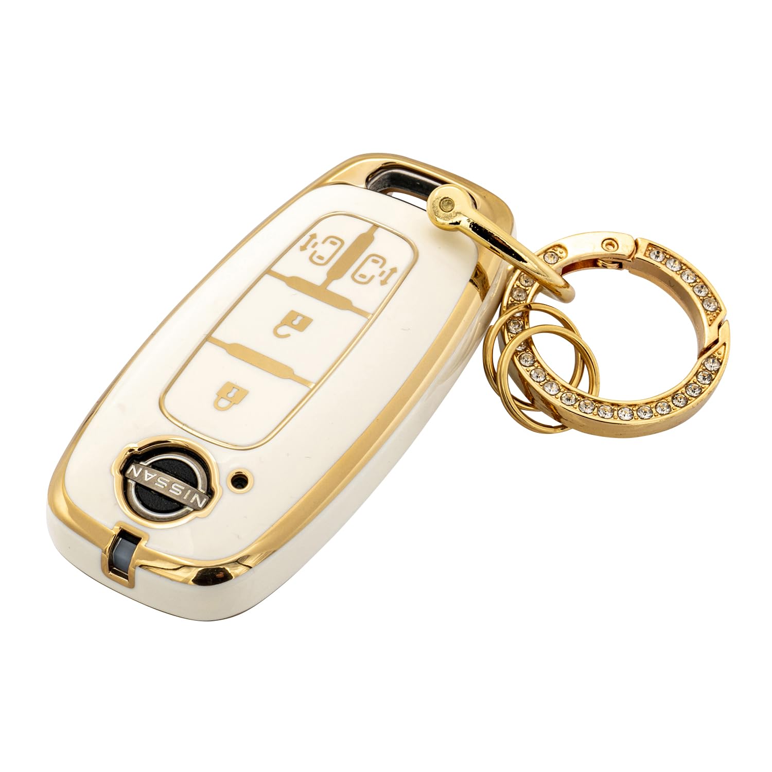 Чехол для ключей SKYBELL, Чехол для ключей Nissan, Serena C28, Совместим с Nissan, Раздвижная дверь, Интеллектуальный ключ, Смарт-ключ, Чехол для ключей, белый