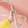 TLXT Bamboo Joint Soft Bead Jump Rope for Kids