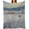 The Path to Winter Cottage Throw Blanket Thermal Giant Sofa Fashion Sofas Warm Blankets