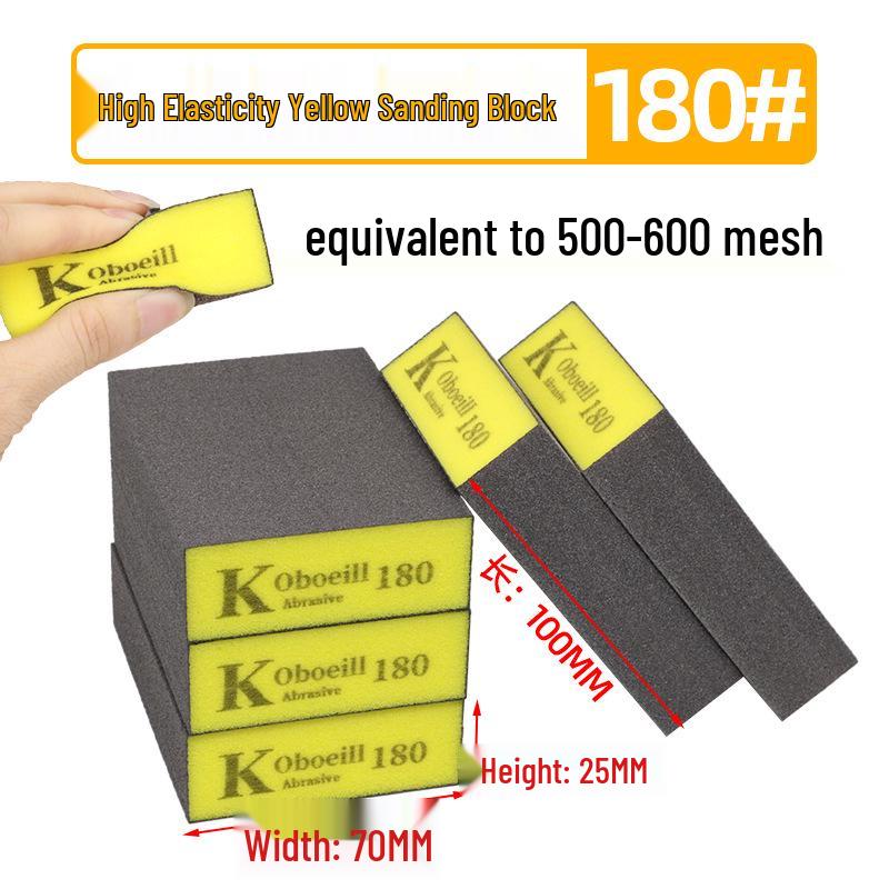 High-Density Sanding & Polishing Sponge for Wood, Metal & Walls
