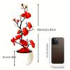 An Artificial Plum Flower Pot for Weddings, Parties, Home Decor - Realistic Floral Arrangements for Hotels, Restaurants, Bars and Wall Decor