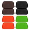 Food Service Tray Fast Food Tray Wide Applications Anti Slip Surfaces Rectangular for Restaurants for Dessert Shops for Cafes