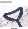 2026 New Chinese Style Ice Silk V-Neck Short-Sleeve Top for Mothers - Elegant Summer Shirt for Middle-Aged and Elderly Women