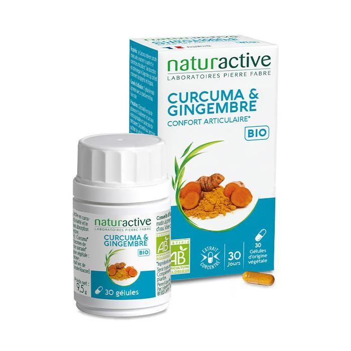 Naturactive Curcuma Gingembre Bio Confort Articulaire 30 Gélules