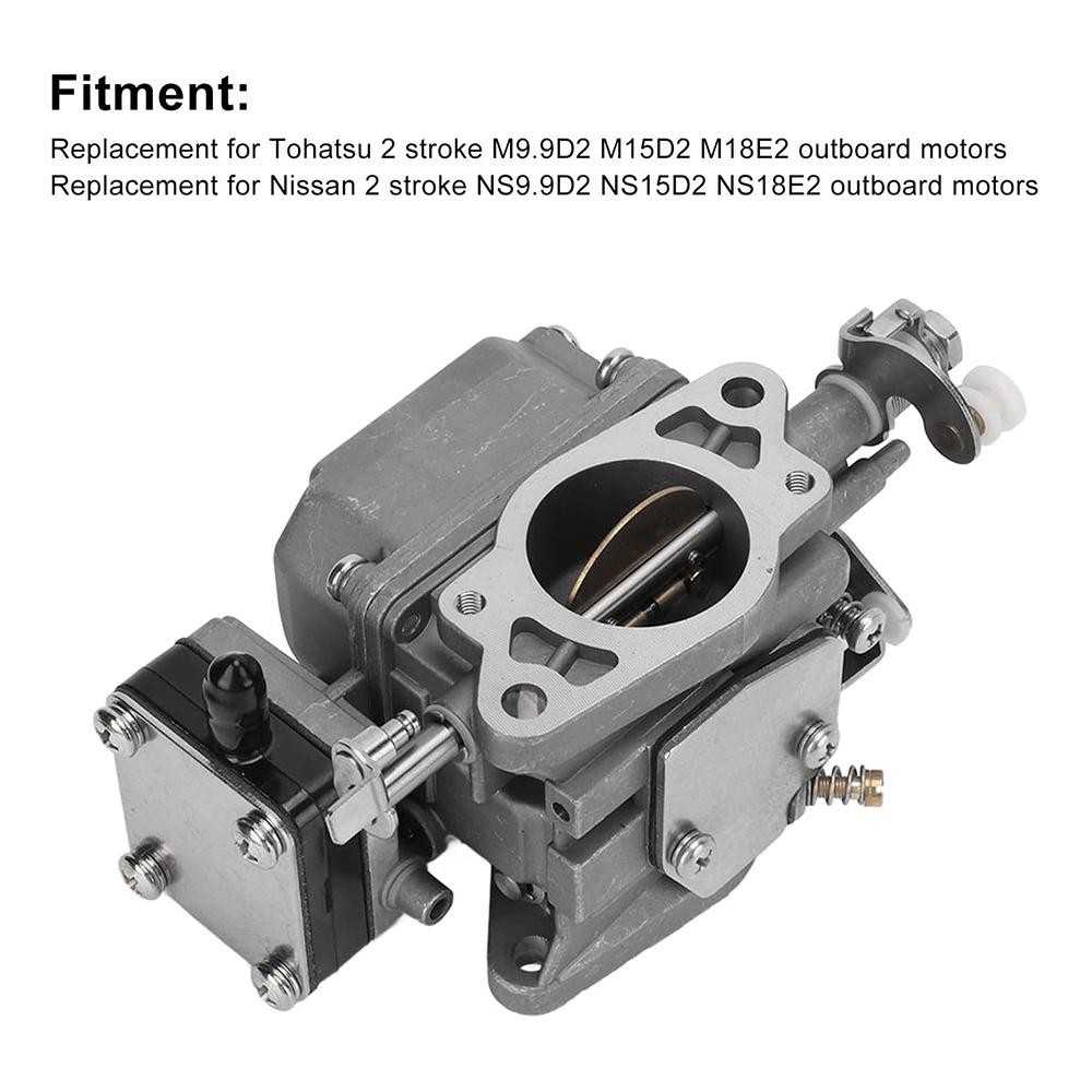 3G2-03200-0 Carburetor for Tohatsu T18 Outboard Motor, 3G2-03200-00-00, 3G203200 Compatible with Other Models