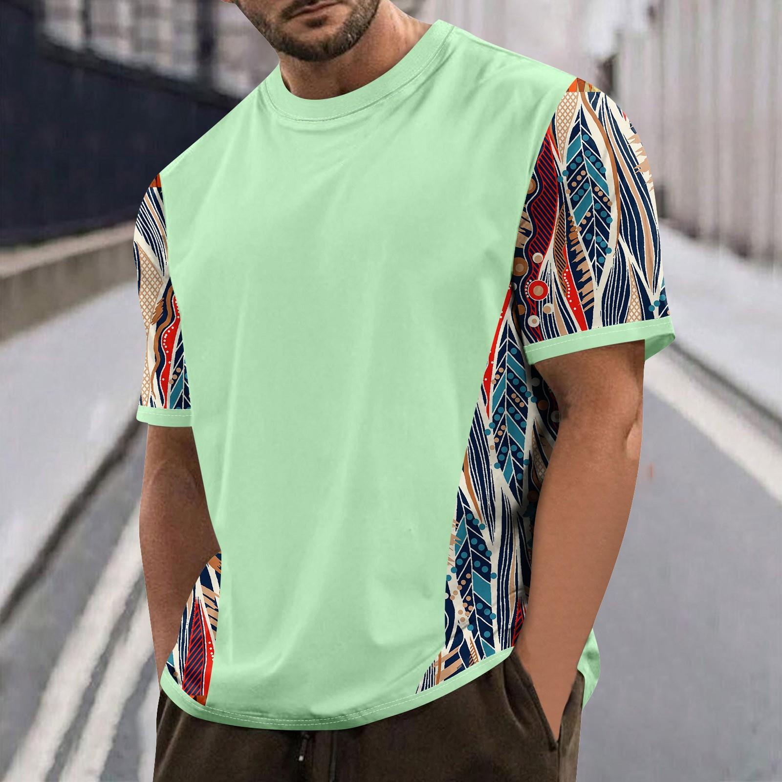 

Летняя мужская популярная футболка с круглым вырезом и коротким рукавом с принтом XXXXL