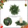 Norfolk Pine Garland Artificial Snow Pine Garland for Christmas Home Table Centerpieces Christmas Candle Rings Wreath