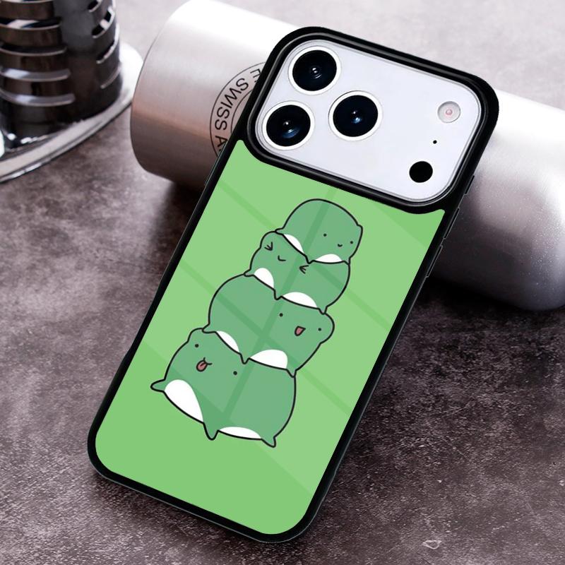 Cartoon Frog Phone Case For iPhone 17 16 15 14 13 12 11 Pro Max Plus 17Air Soft Silicone Cover