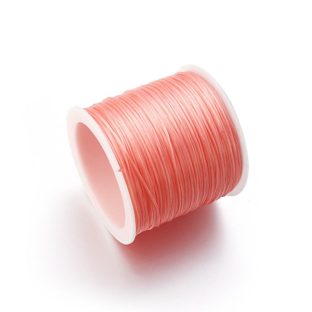 Colorful Handmade Beaded Bracelet with Elastic Cord and Crystal Beads