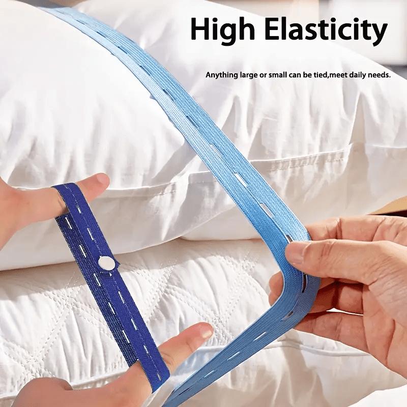 100pcs Durable Polyester Elastic Storage Straps–Organizer for Home Clothes Bedding Clothing Organization, Luggage Compression