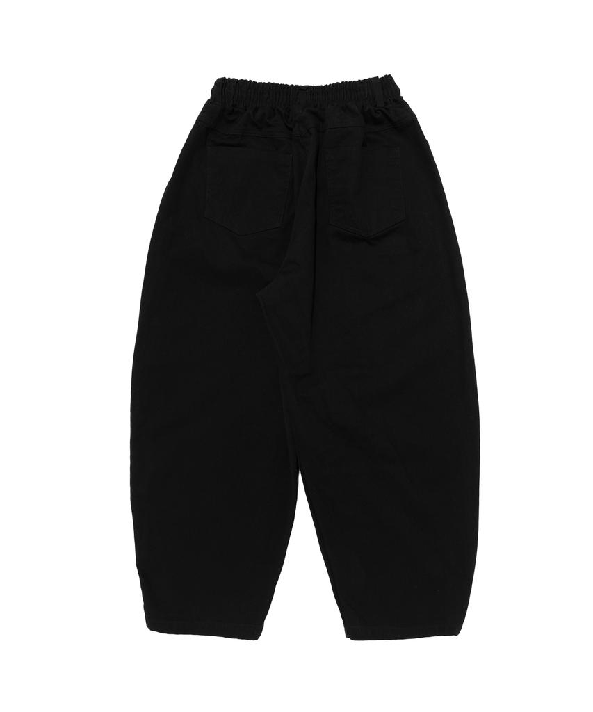CARGOBROS Washed Cotton Curved Pants (Black)