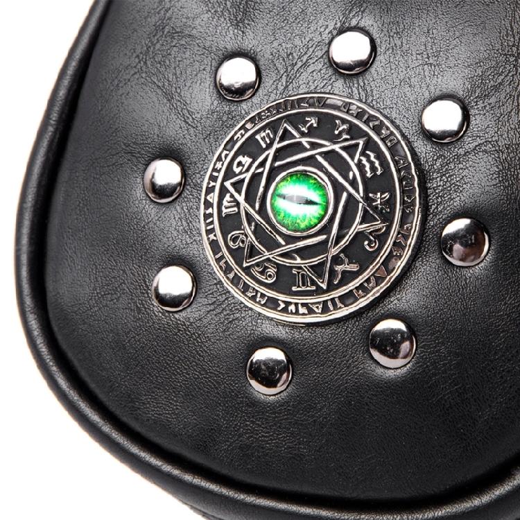 Portable Medieval Coin Bag PU Leather Belt Pouches Retro Waist Pack for Renaissance Halloween and Costume Parties