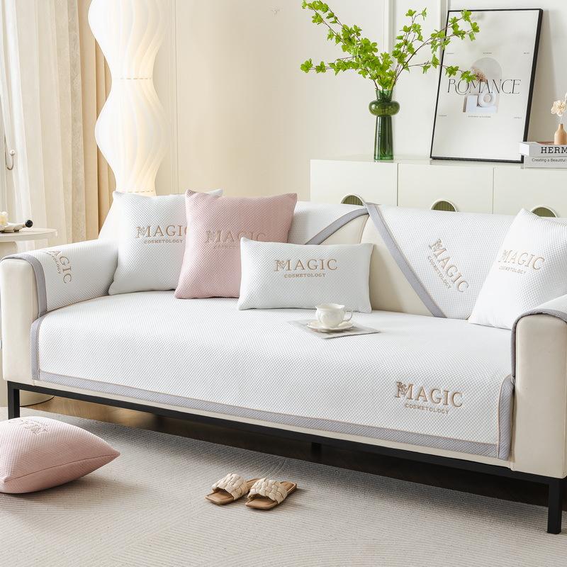 Light Luxury Sofa Cushion Summer Cushion Ice Silk Cool Pad Summer Sofa Cover High Sense Cover Towel
