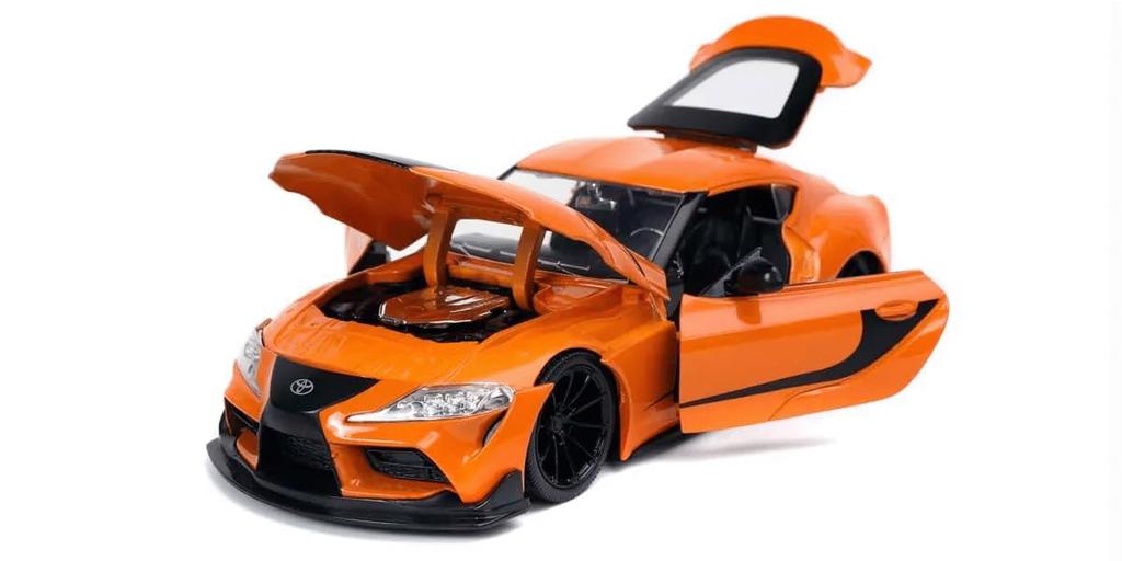 Jada Toys Fast & Furious Series 1/24 F&F (9) 2020 Toyota Supra Orange/Black (Han) Finished Product