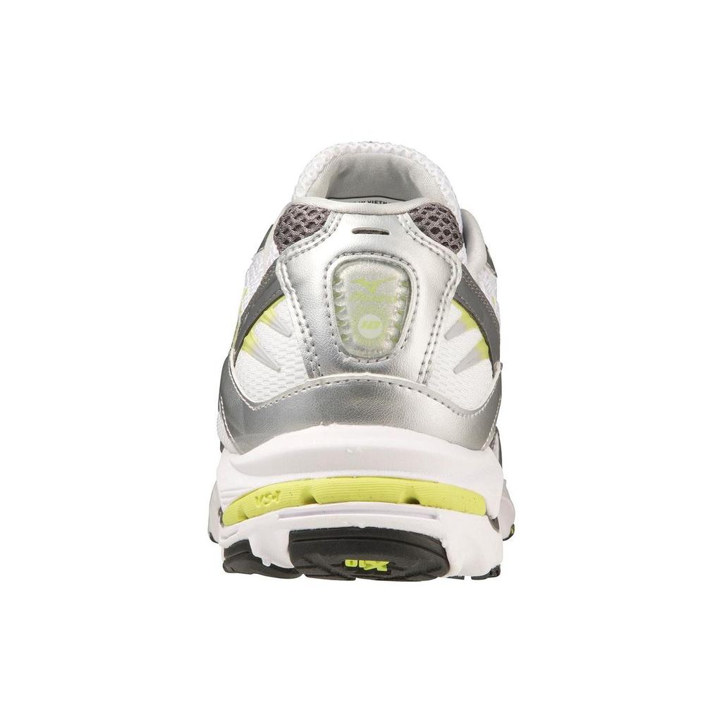 Mizuno Wave Rider 10 White Silver Unisex Casual Sneakers D1GA210411