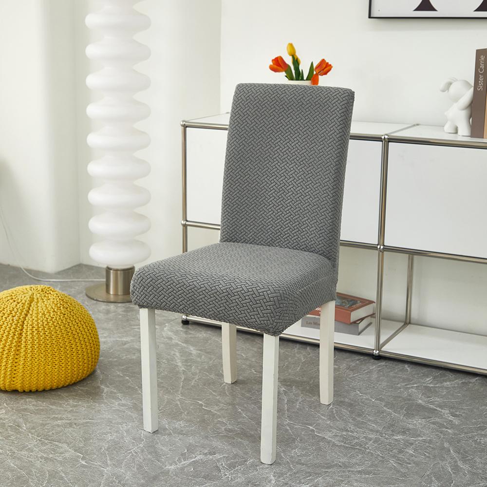 

1/2/4/6 шт. Жаккардовый чехол для обеденного стула, эластичные чехлы для стульев, полиэстеровый чехол для стула для свадьбы, столовой, офиса, банкета 4 pieces