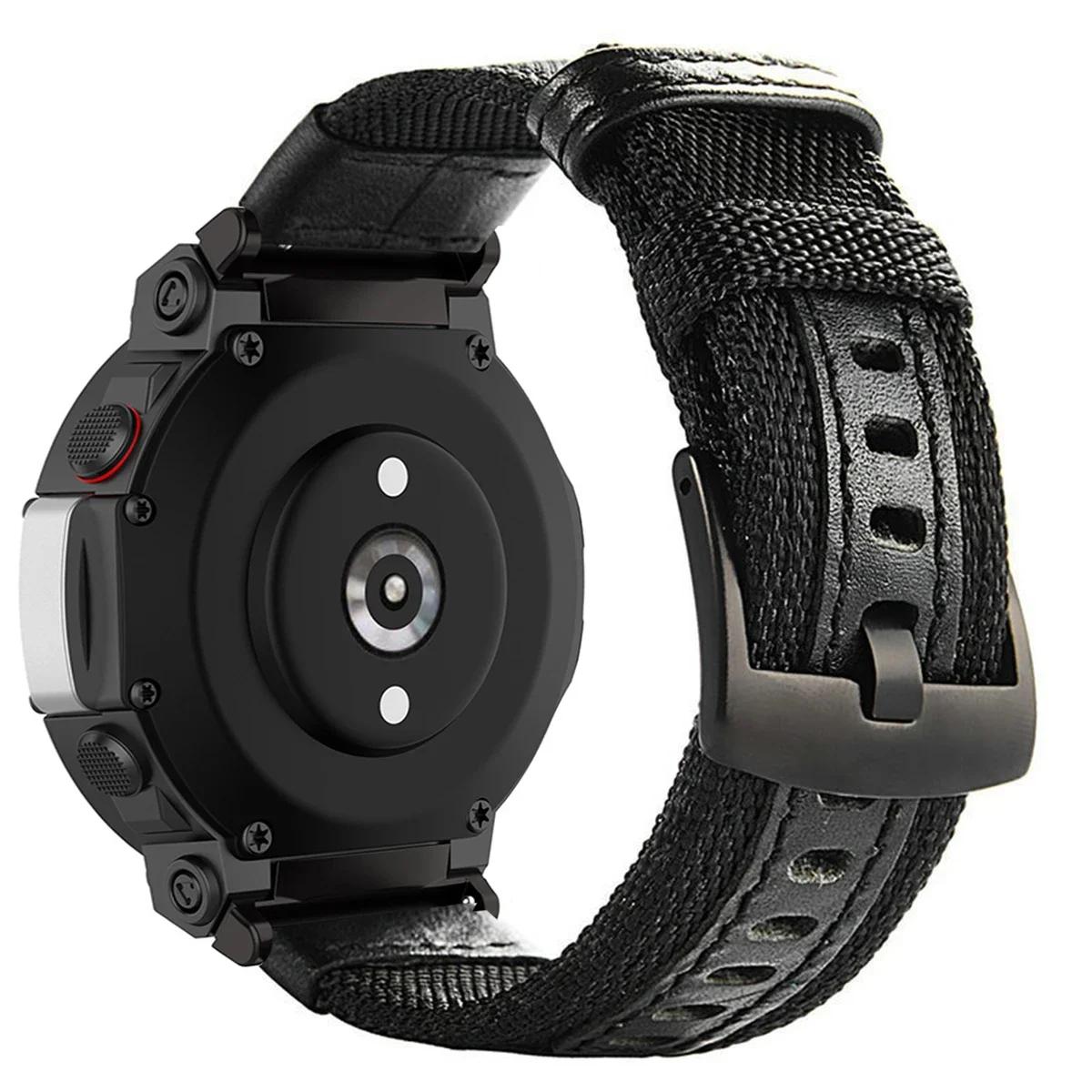 

New Nylon Strap for Amazfit T-rex 3 2 Ultra Watch Band Sport Bracelet for Amazfit Trex Pro T Rex Tyrannosaurus Smartwatch Belt T-Rex 3 чёрный