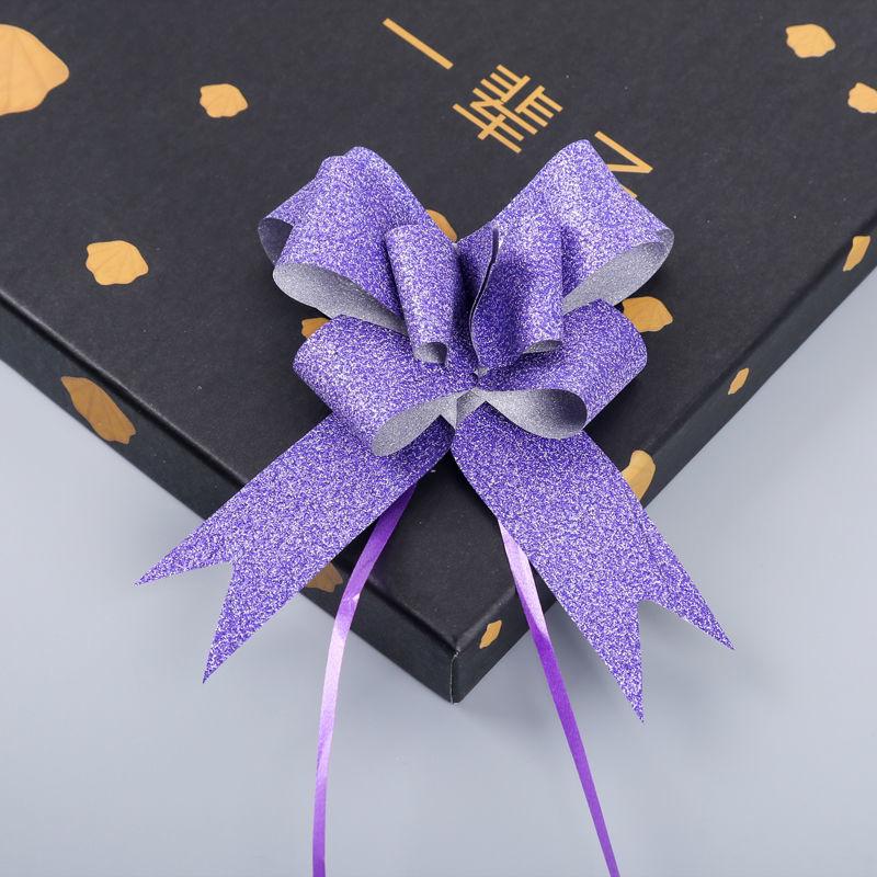 Medium Frosted Ribbon Bow Pull Flower for Gift Decoration and Flower Arrangements