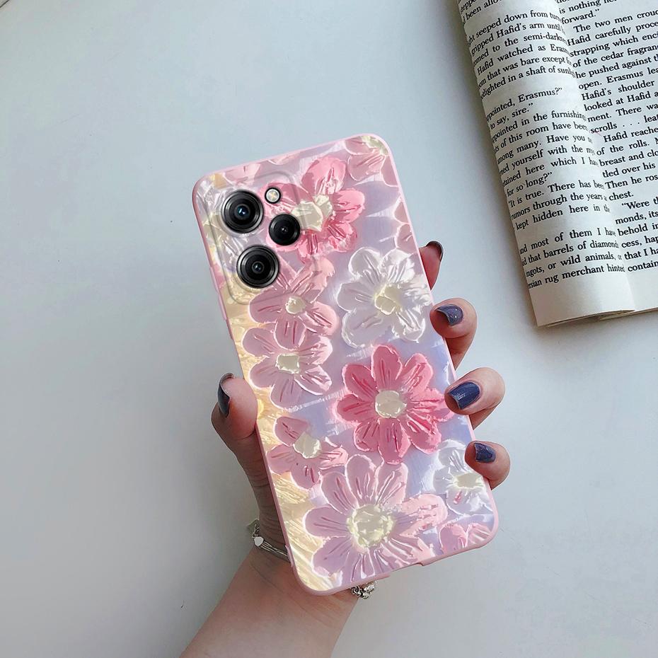 For Poco X5 Pro Case For Xiaomi Poco X5 PocoX5 X 5 Pro 5G Cute Astronaut Marble Phone Case Back Cover Shockproof Soft TPU Funda