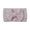 Solid Cable Bow Baby Headband for Child Nylon Layers Headwear Kids Elastic Turban Headwraps Newborn Boys Girls Hair Accessories