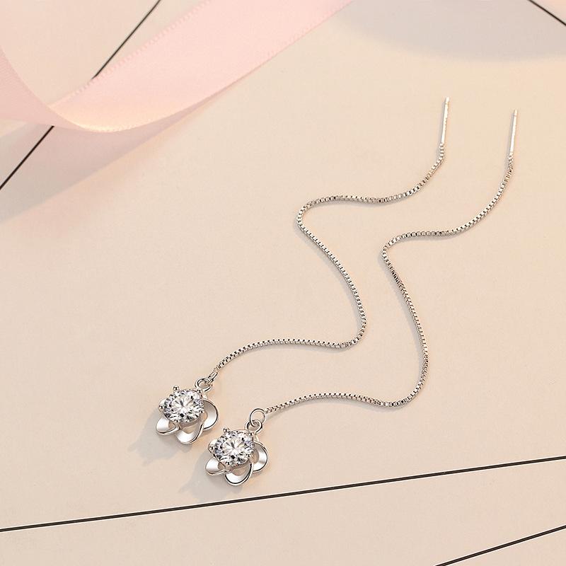 Lindon Kupferlegierung Zirkon Ohrringe Tropfen Ohrringe für Frauen Hochzeit Party Geschenke