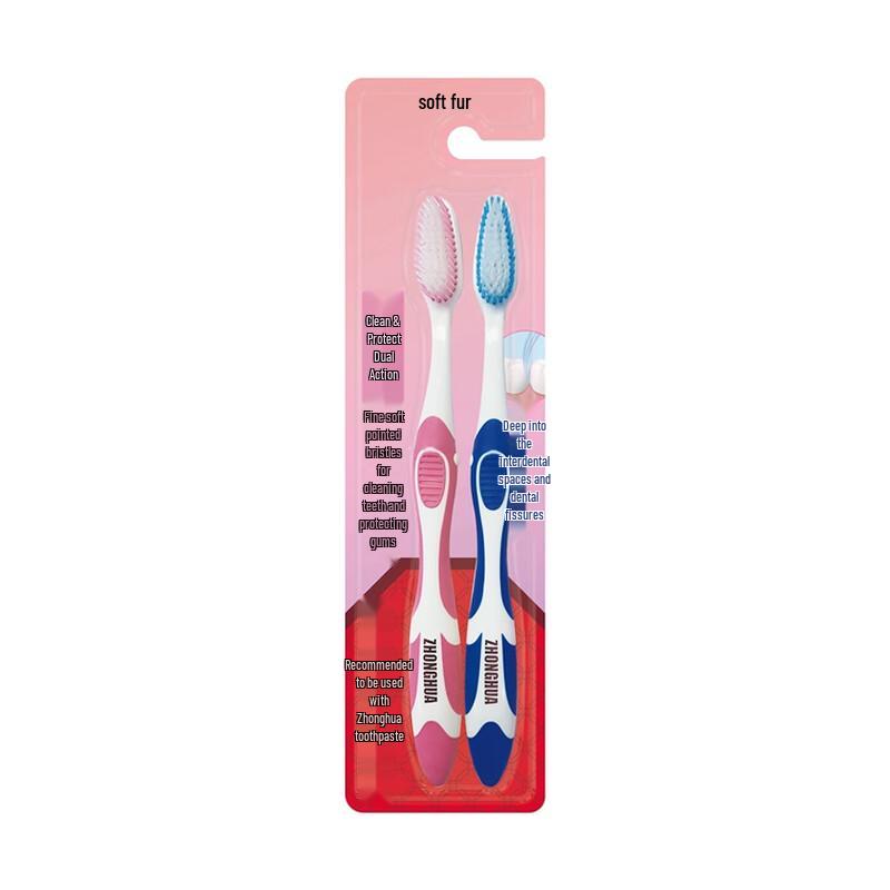 Zhonghua Dual-Effect Soft Bristle Toothbrush (6-Pack)