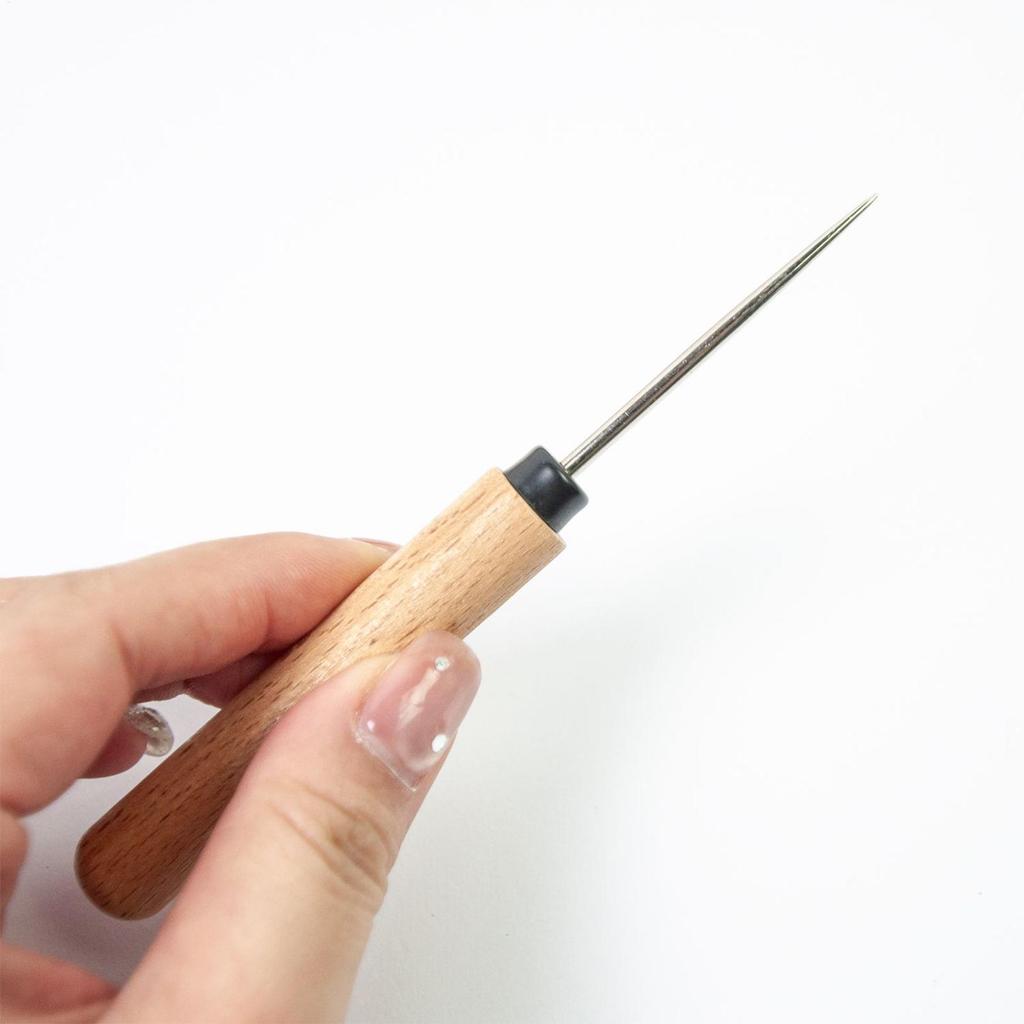 Leather Awl Punch Tool Multi-Purpose 2-Piece Leather Sewing Craft Tool Awl For Handmade Projects Beginners Hobbyists Women