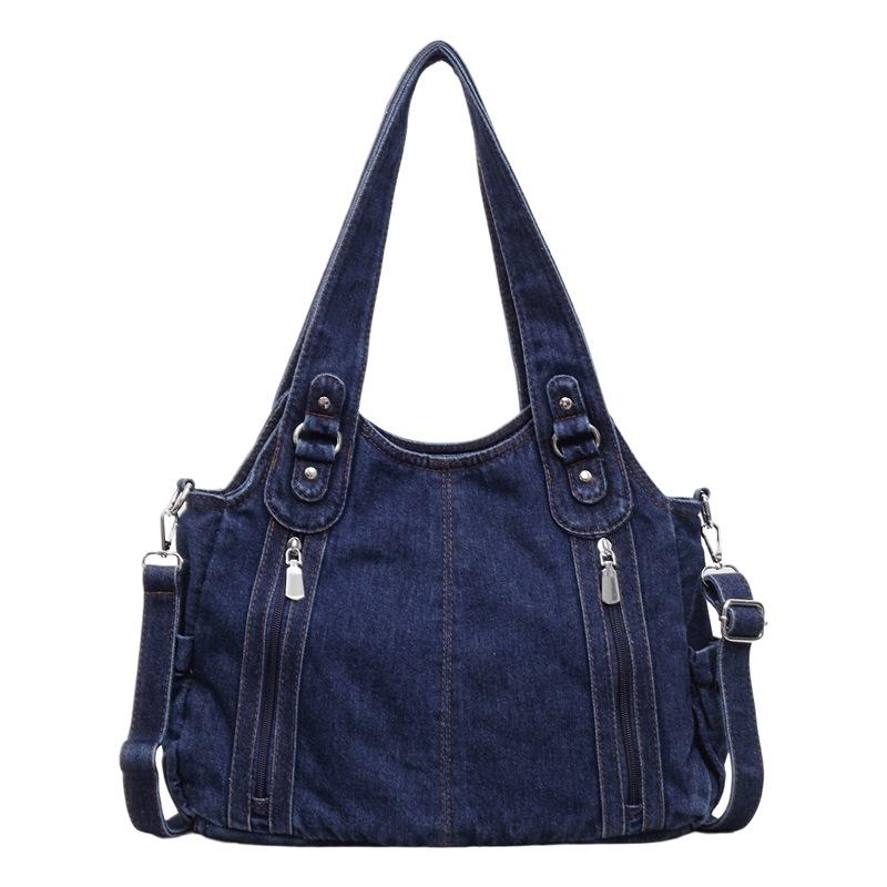 Large-capacity Tote Bag - Versatile Retro-style Single-shoulder Bag for Daily Commuting and Fashionable Handbag