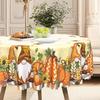Autumn-Themed Cartoon Tablecloth, Pumpkin Elf And Sunflower Pattern, Warm Table Cloth With Tableware