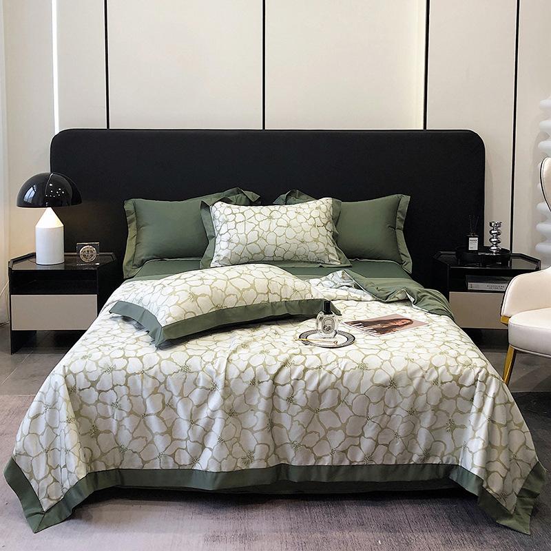 

Летнее одеяло Ice Silk Cool Thin Quilt Stitch Plaid Office Nap Knee Duvet Adult Children Washing Air Conditioning Beds 200X230cm