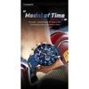 POEDAGAR Reloj Deportivo de Lujo para Hombre Cronógrafo Impermeable Luminoso Moda Reloj Calendario Correa de Silicona Relojes de Cuarzo