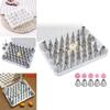 Korean Style Icing Nozzles Kit With Stainless Steel Tips For Cake And Cookie Decoration