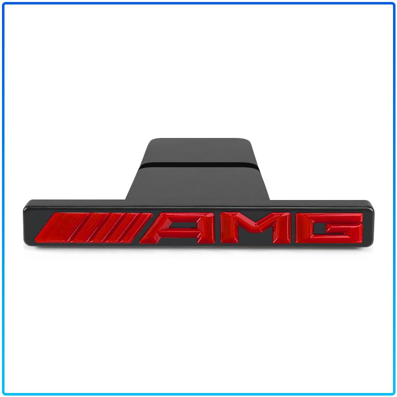 1Pc Car Front Grille Badge Emblem AMG Logo Accessories For Mercedes benz W204 W203 W212 W211 W124 W210 GLC GLE E CLA GLA W205 W211 W213