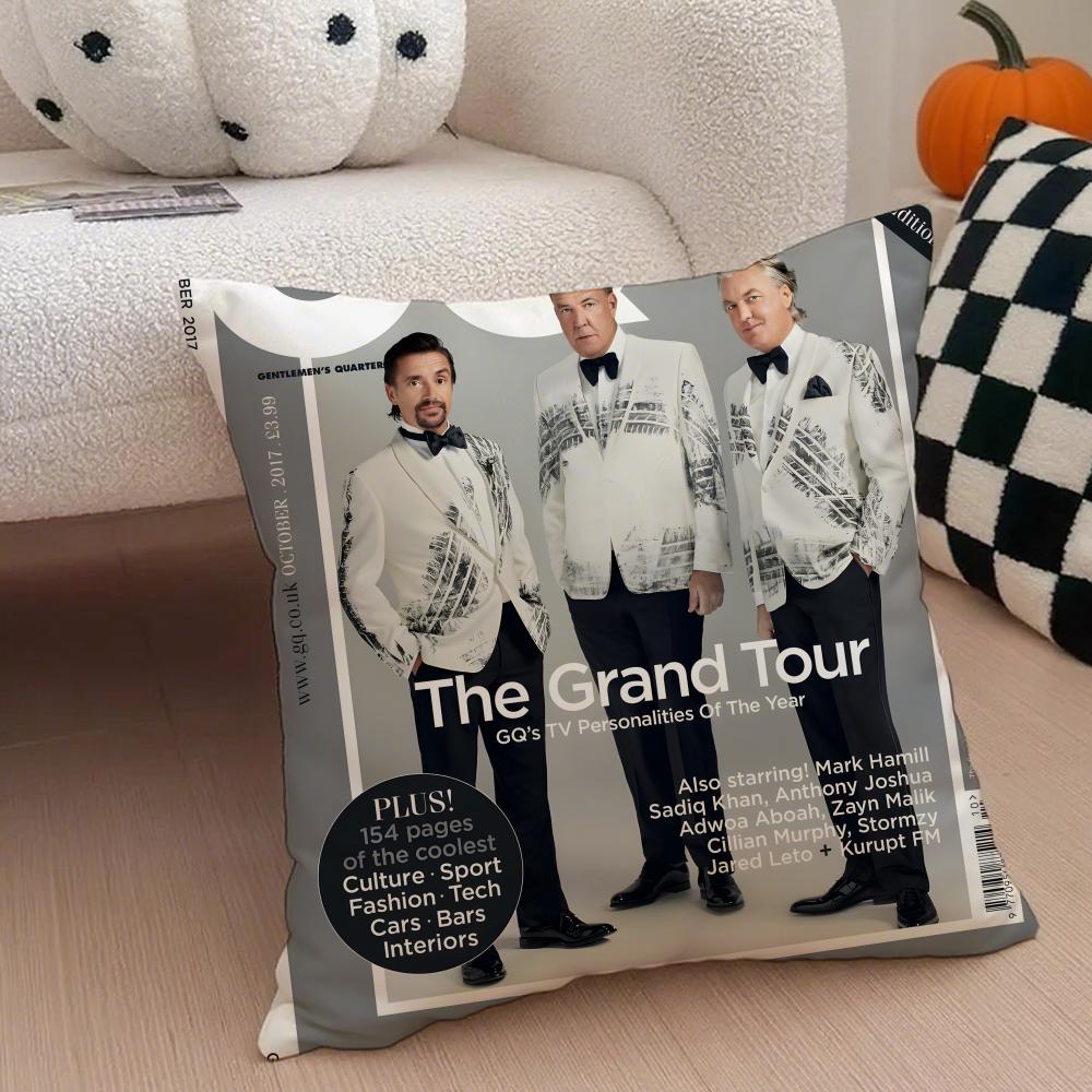 

TThe Grand Tour Cushion Cover Throw Pillow Cover Hidden Button Durable Polyester Chair Cushion 30X30cm