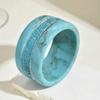 Elegant Rhinestone Bangles Fashion Imitation Turquoise Round Wide Bangles Bohemian Bracelets For Women Men New Gift Jewelry