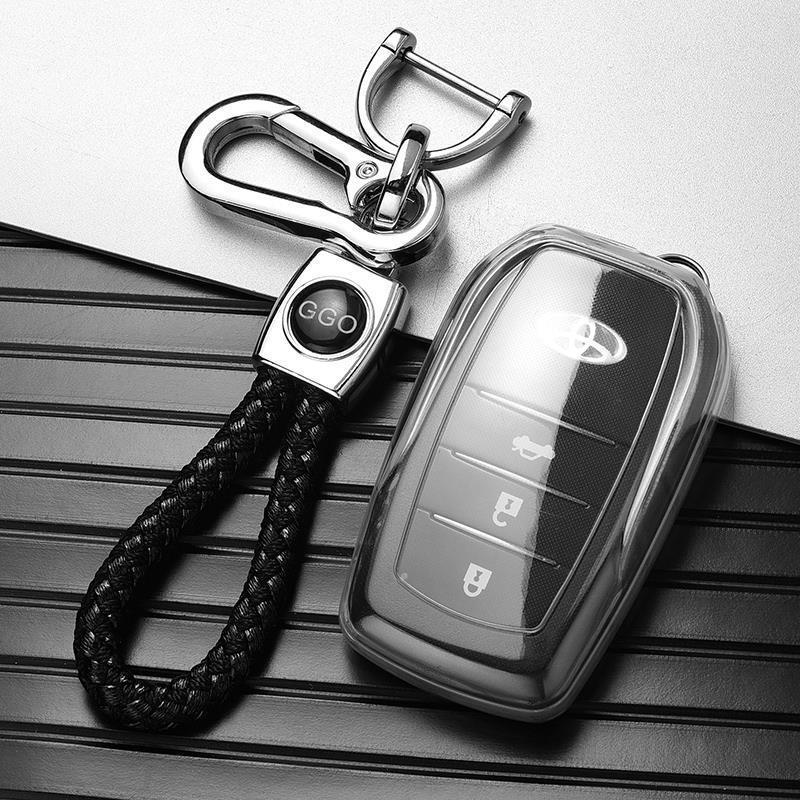 Transparent Toyota Keychains for Camry, RAV4, Crown, and Corolla Cars