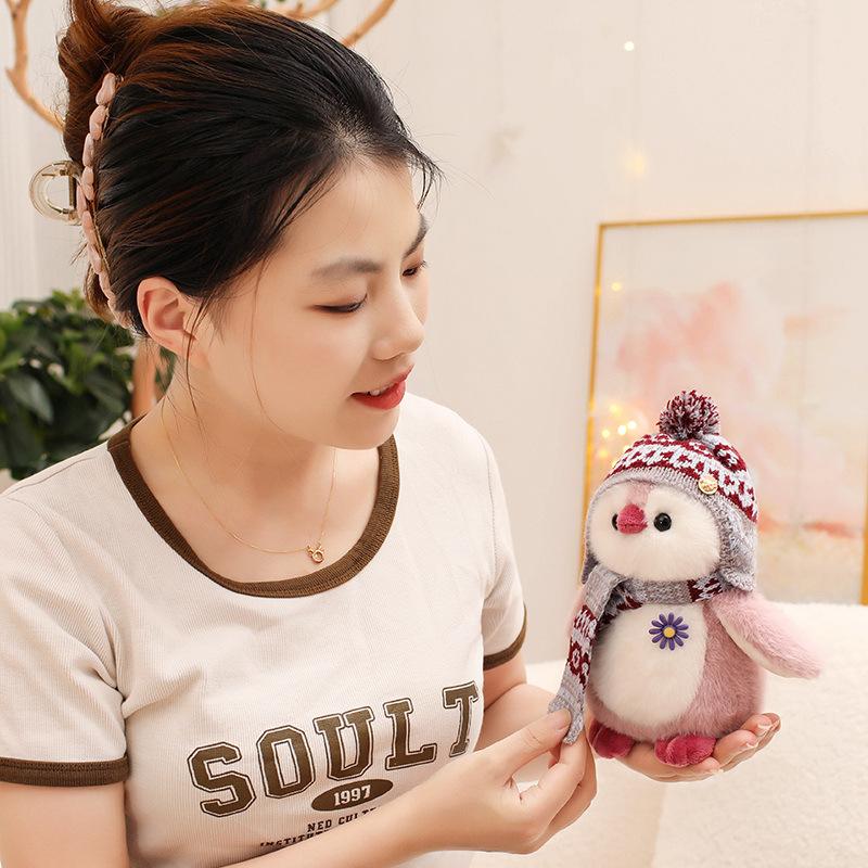 Niedliche Erbin Pinguin Puppe Niedlicher Puppenanhänger Plüschtier Schlüsselanhänger Stoffpuppe Geburtstagsgeschenk Mädchen