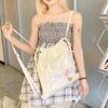 Lightweight Bowknot Backpack Solid Color Itabag Bucket Bag Fashion Gift Casual