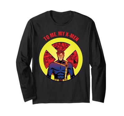 Marvel Studios X-Men '97 Cyclops X-Logo Zu Mir Mein X-Men Langarm-T-Shirt