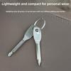 Portable Screwdriver, Outdoor EDC, Portable Tool, Flat Screwdriver, Cross Screwdriver with Keyring