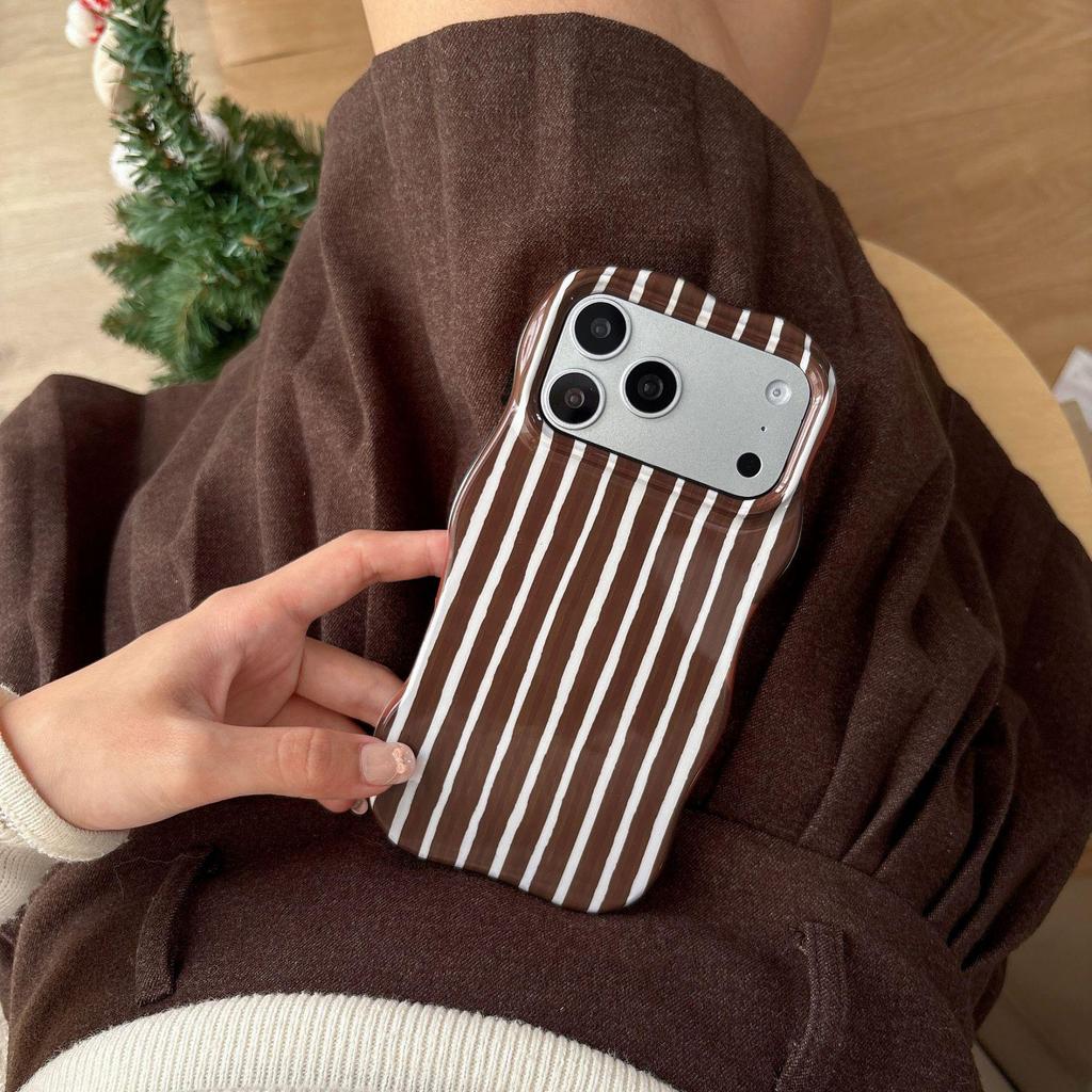 Literary Stripe Case for iPhone 16 Pro Max & Apple 17 with Two-in-One Film