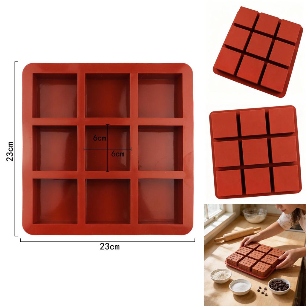 Silicone Rectangular Cake Mold For Baking Making With Nonstick Surface For Kitchen Use