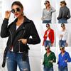Streetwear Jacket Casual Turn-down Collar Long Sleeve Pockets Women's Windbreakers Basic Jacket