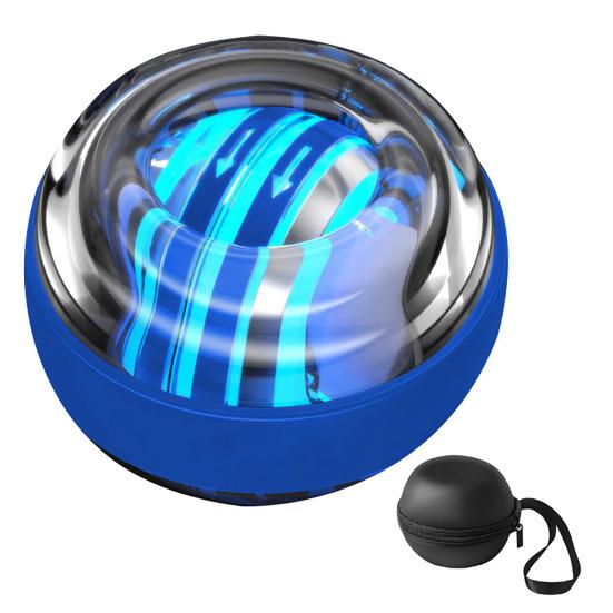 Auto-Start Wrist Ball Exerciser Adjustable Resistance Forearm Trainer Strengthener Torque Ball with Light Muscle Joint Exercise Gyro Ball Hand