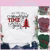 Tops Navideños para Mujer con Mangas Cortas y Suave Material de Algodón para Comodidad Festiva**