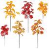 Autumn Simulation Maple Leaves for Thanksgiving & Halloween Decor – Artificial Maple Leaf Arrangement