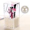 1300PCS Bag Artificial Pearls Beads Decoration For Brush Holder Makeup Organizer(White)