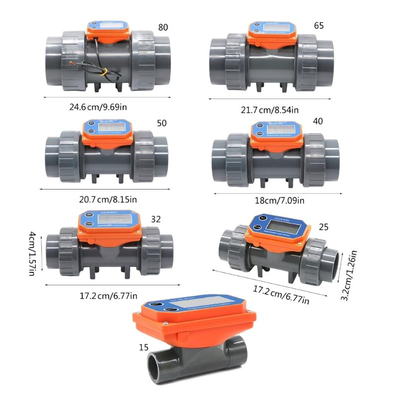 DN15-DN80 High Accuracy Electronic Digital Flowmeter Suitable For Irrigation Liquid Measurement In Garden Farm And Pools