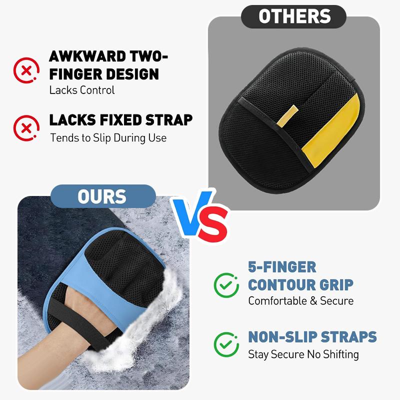 Pet Hair Remover Electrostatic Gloves,  Pet Hair Removal Glove For Cats & Dogs, Double-Sided Reusable Electrostatic Gloves синий