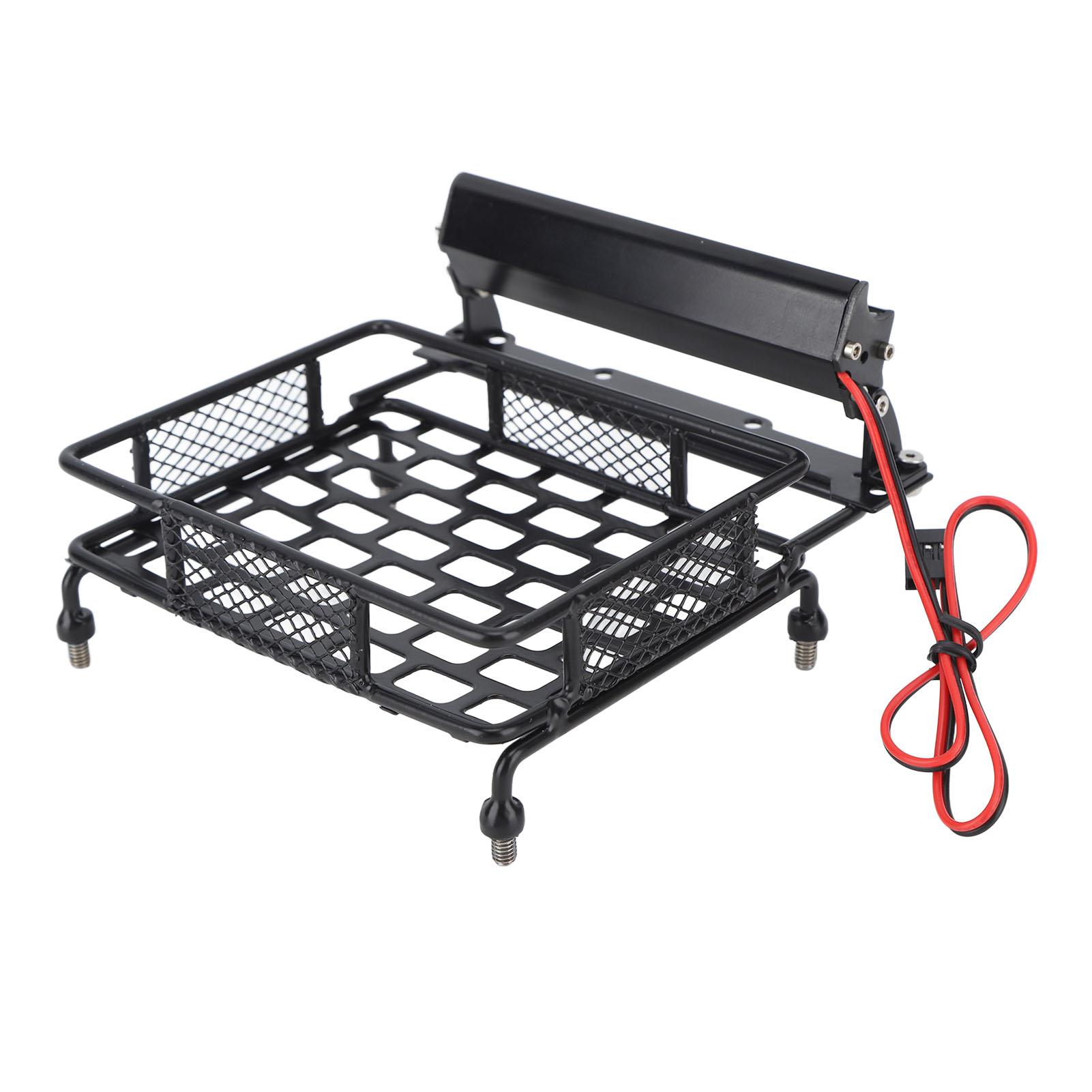 

RC Car Roof Rack Luggage Carrier with LED Light for Traxxas for Axial RC Car Upgrade Parts Accessories